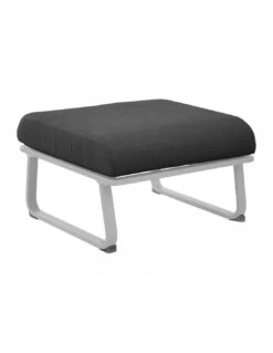 Repose-pied Antonino Aluminium - Blanc/gris