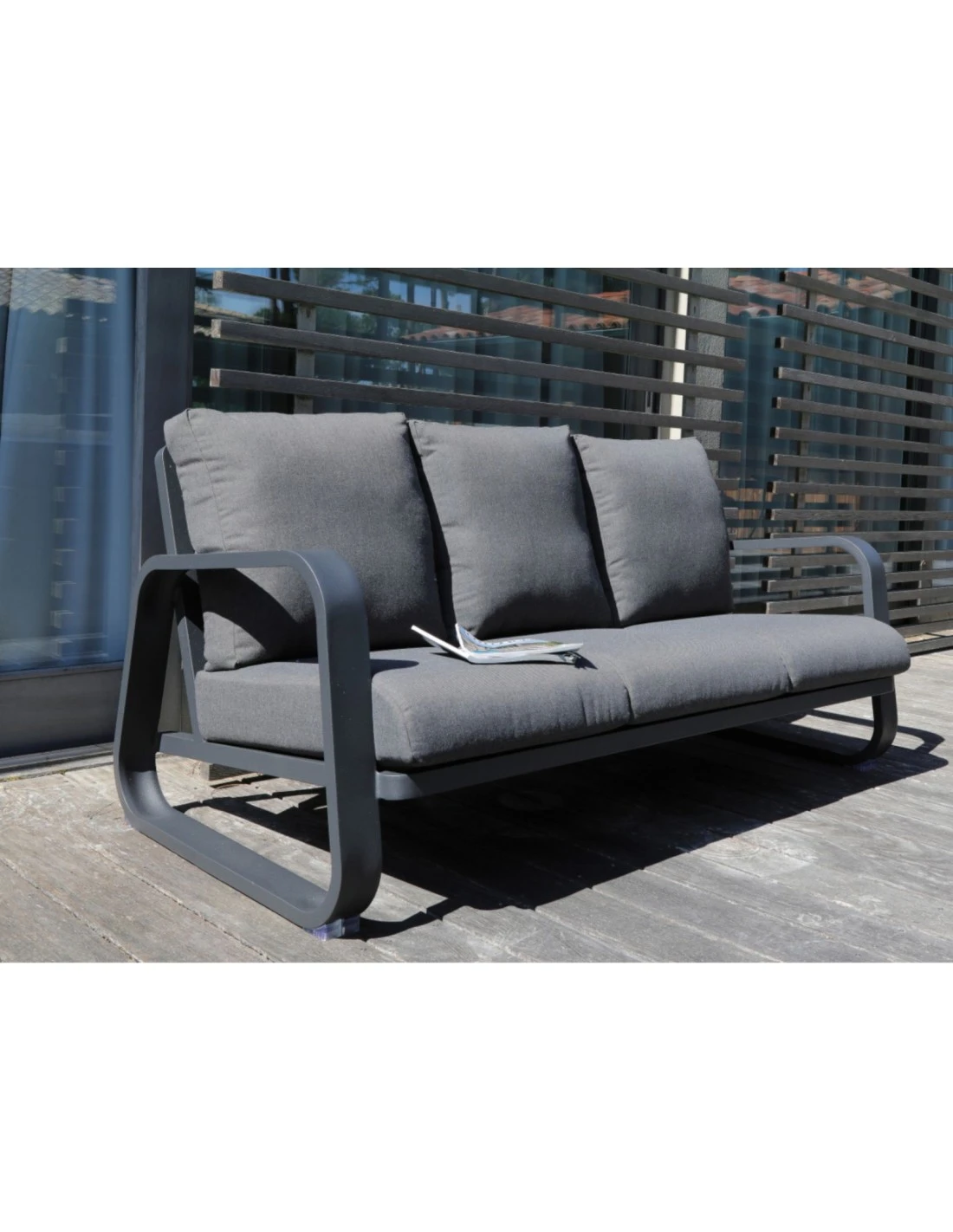 CanapĂ© Antonino 3 Places + Table - Bleu â Image 4