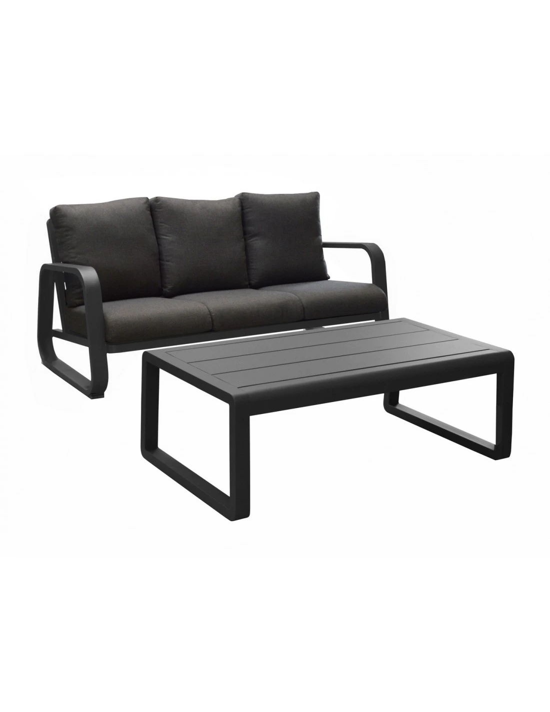 CanapĂ© Antonino 3 Places + Table - Bleu â Image 6