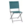 Chaise De Jardin AXANT Pliable - Aluminium Et Texaline - Canard / Graphite