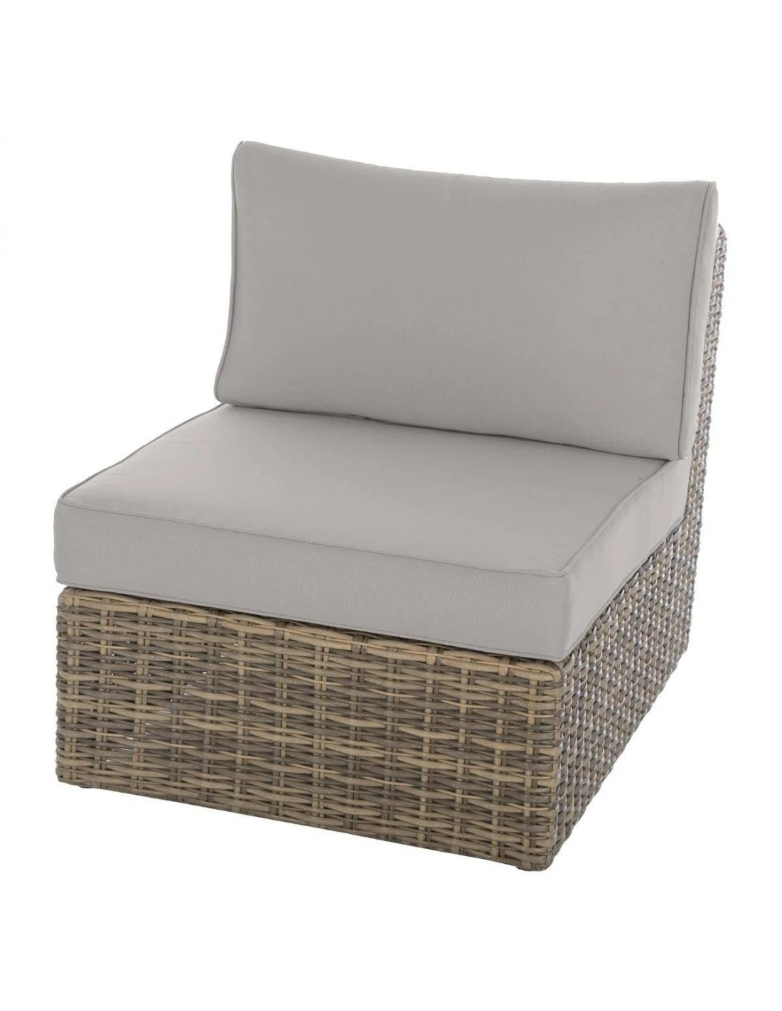 Chauffeuse De Salon Mooréa - Aluminium Et Résine Tressée - Naturae