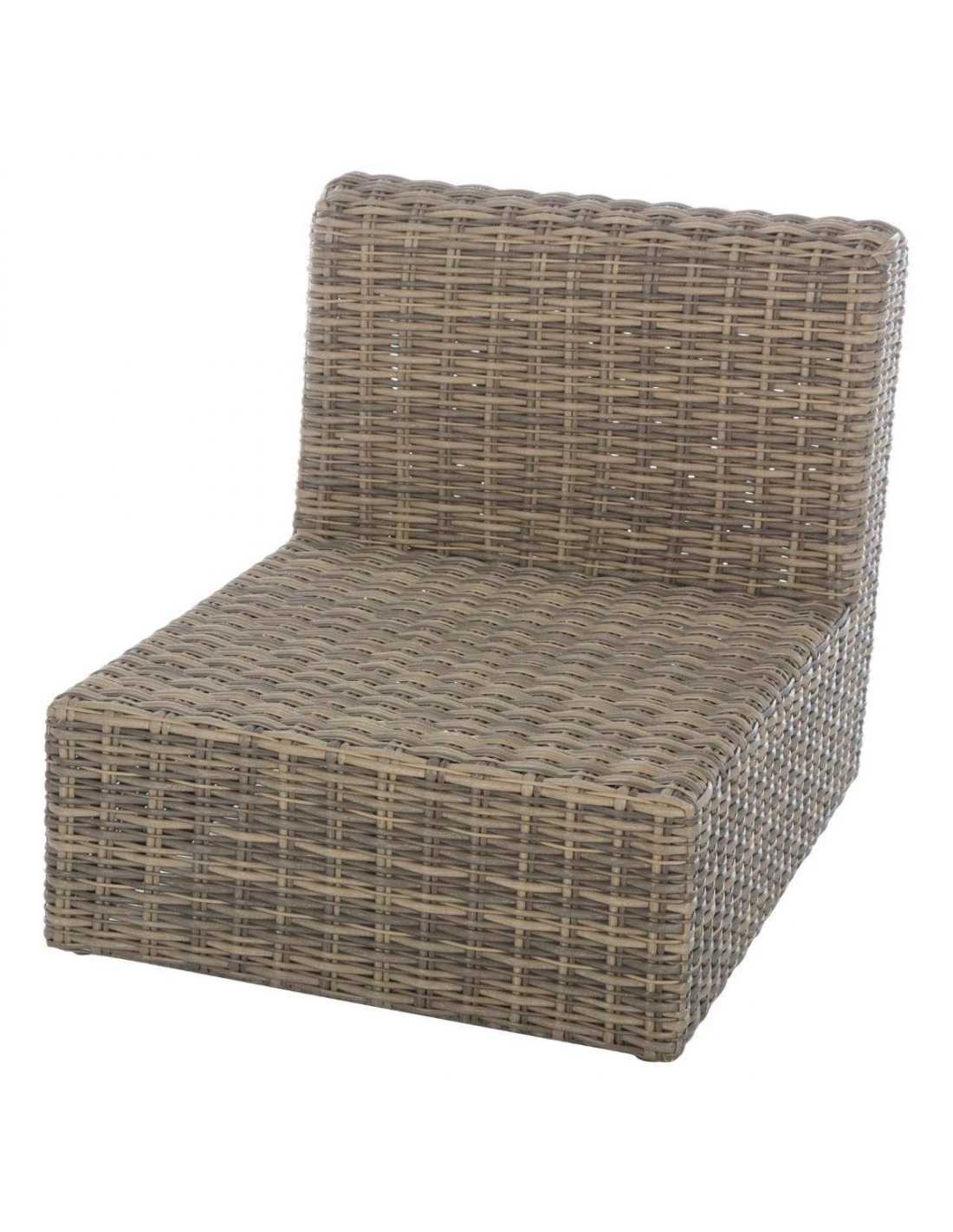 Chauffeuse De Salon Mooréa - Aluminium Et Résine Tressée - Naturae – Image 2