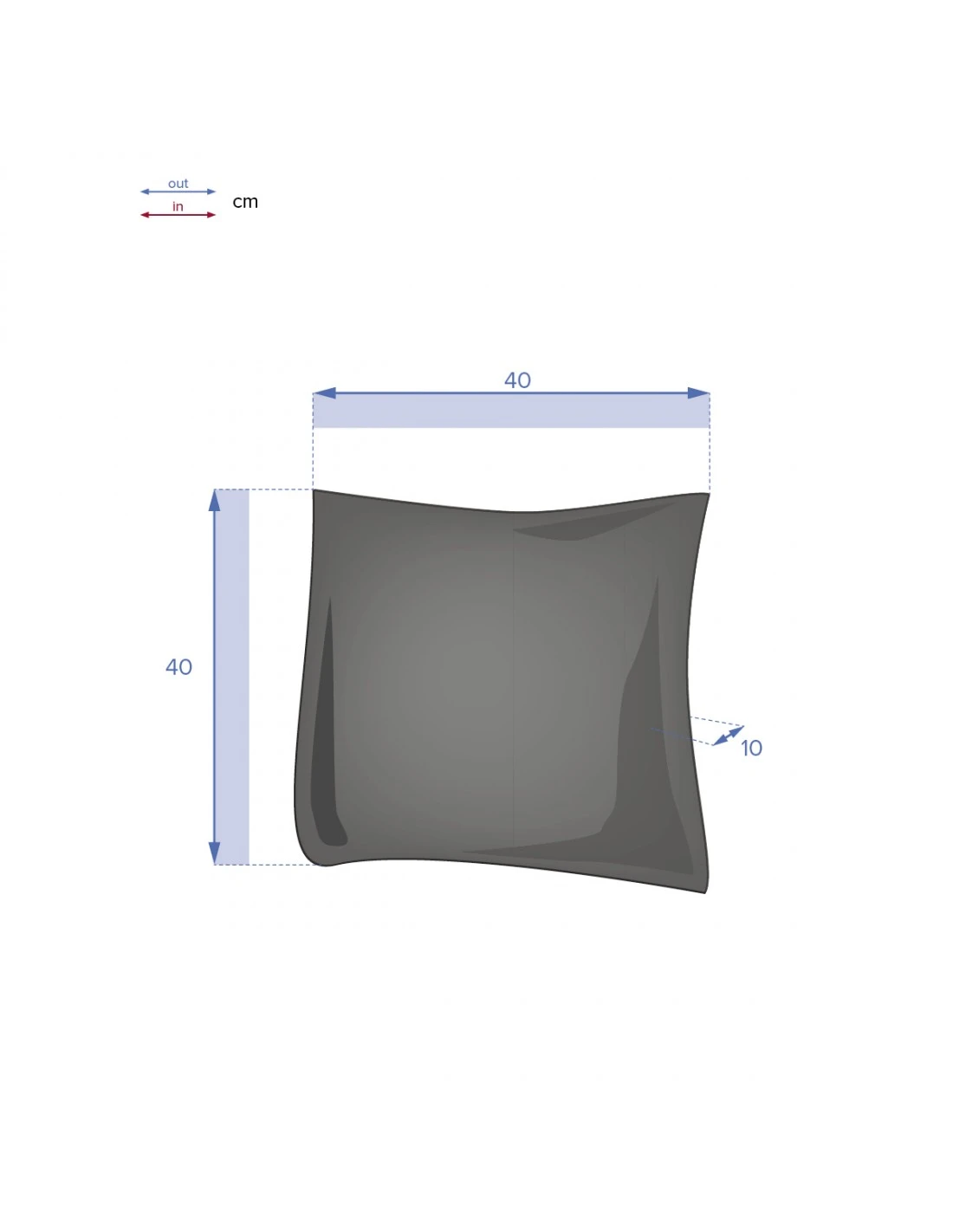 Coussin De Jardin Déco Korai 40 X 40 Cm Déhoussable - Indigo – Image 5