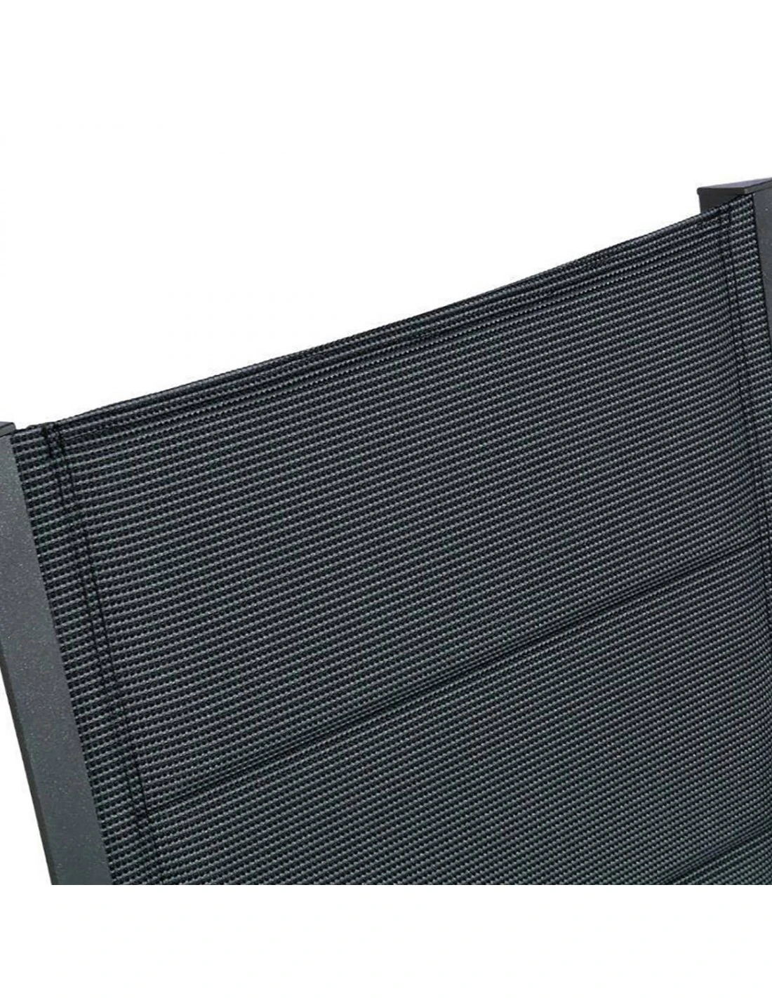 Fauteuil De Jardin Allure Empilable - Aluminium Et Texaline MatelassĂ©e - Graphite / Poivre â Image 4