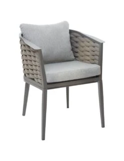 Fauteuil De Jardin Embruns - Aluminium Et Maille Tressée