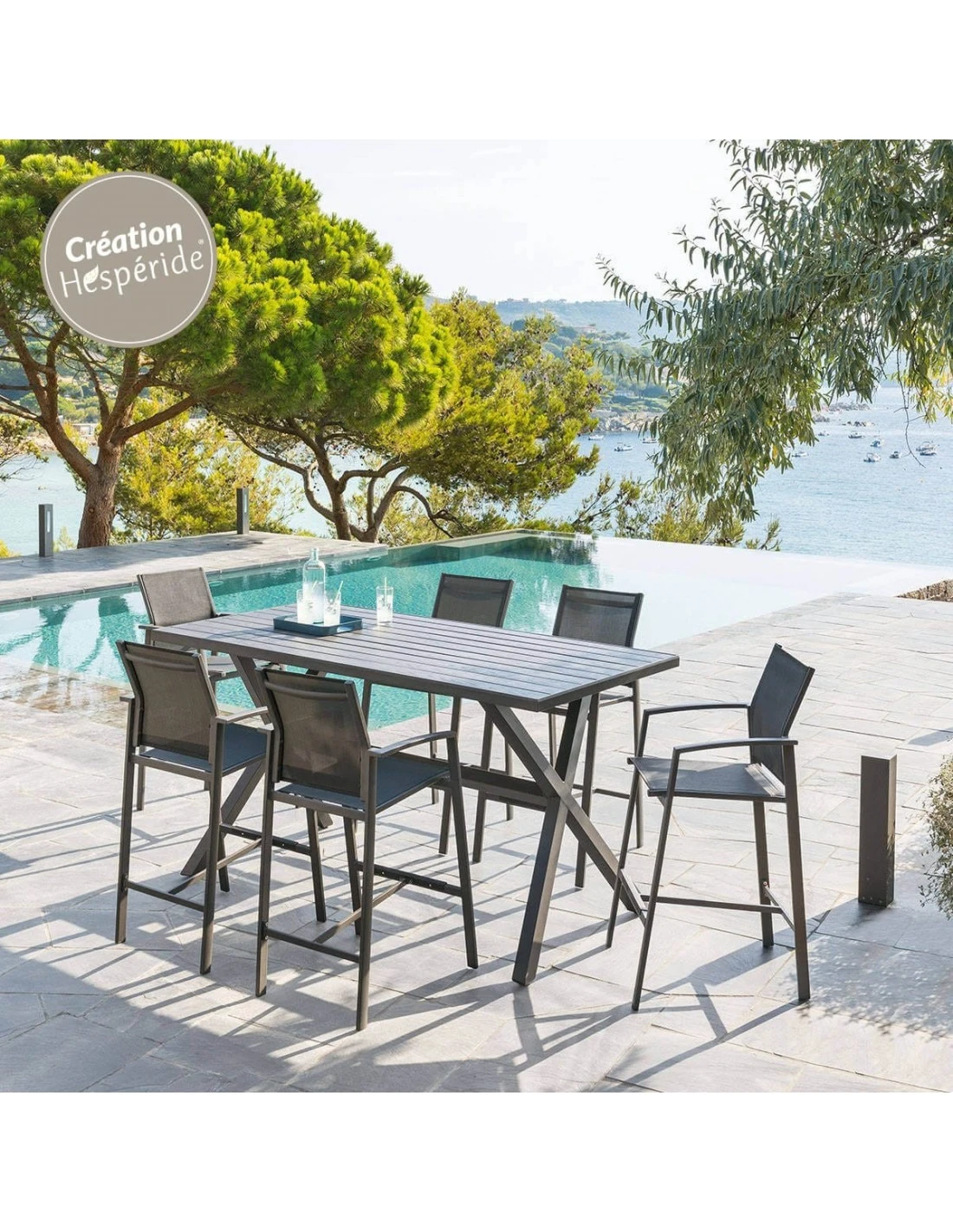 Fauteuil Haut Axiome - Aluminium Et Texaline - Hespéride – Image 2