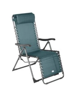 Fauteuil Relax Silos Basculant - 5 Positions - Bleu Canard