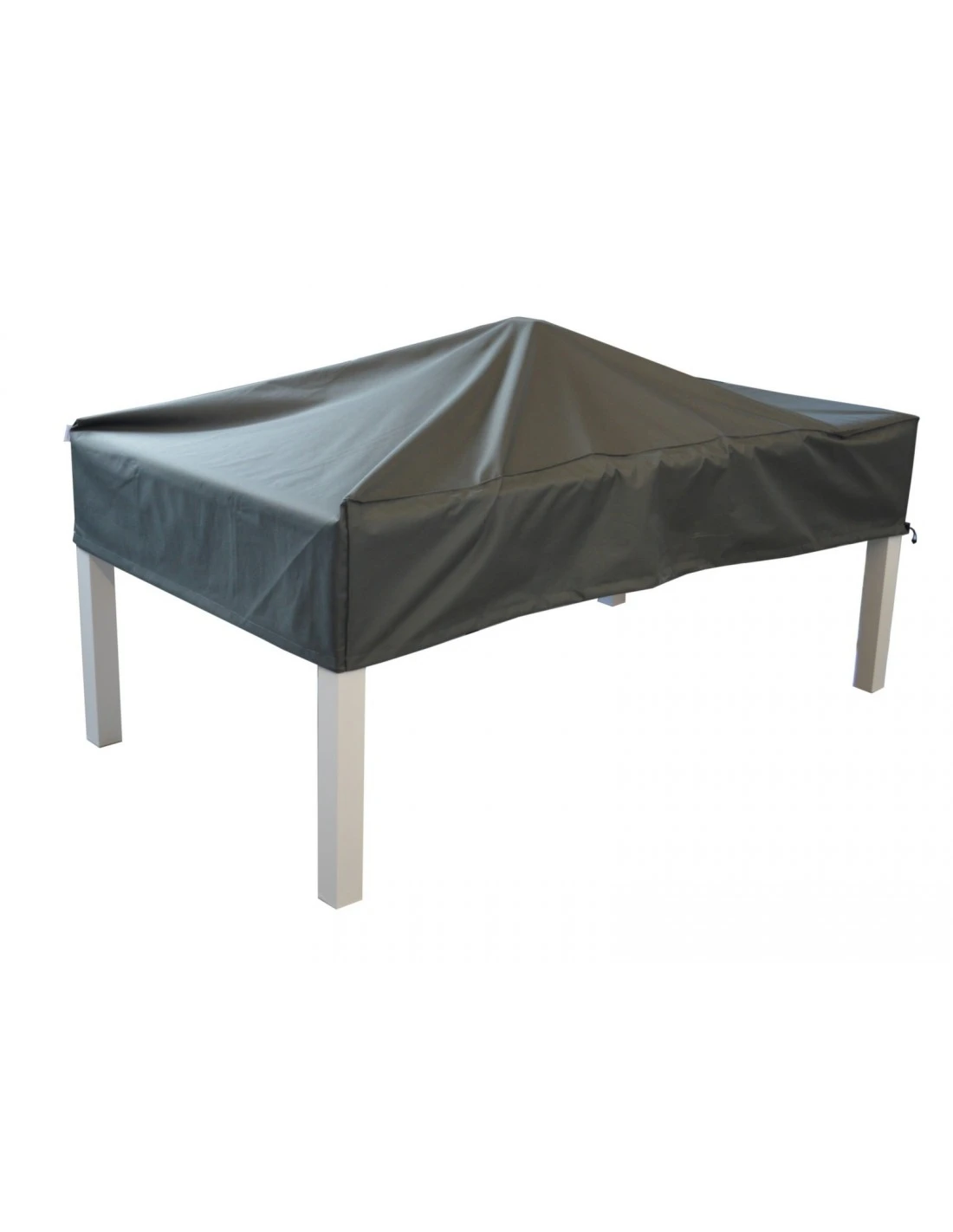 Housse De Table De Jardin 220 X 110 Cm - Polyester Grise