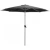 Parasol 300 Alu Anodisé Auto-inclinable Coloris Au Choix - Gris Chiné Foncé