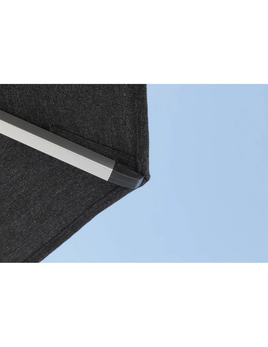 Parasol 300 Alu Anodisé Auto-inclinable Coloris Au Choix - Gris Chiné Foncé – Image 3