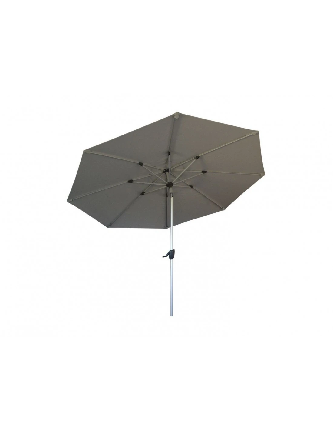Parasol 300 Alu Anodisé Auto-inclinable Coloris Au Choix - Gris Chiné Foncé – Image 6