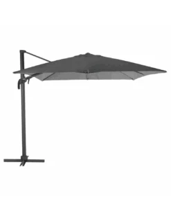 Parasol Déporté Eléa L.3 X P.4 M - Aluminium Et Toile Oléfine - Anthracite
