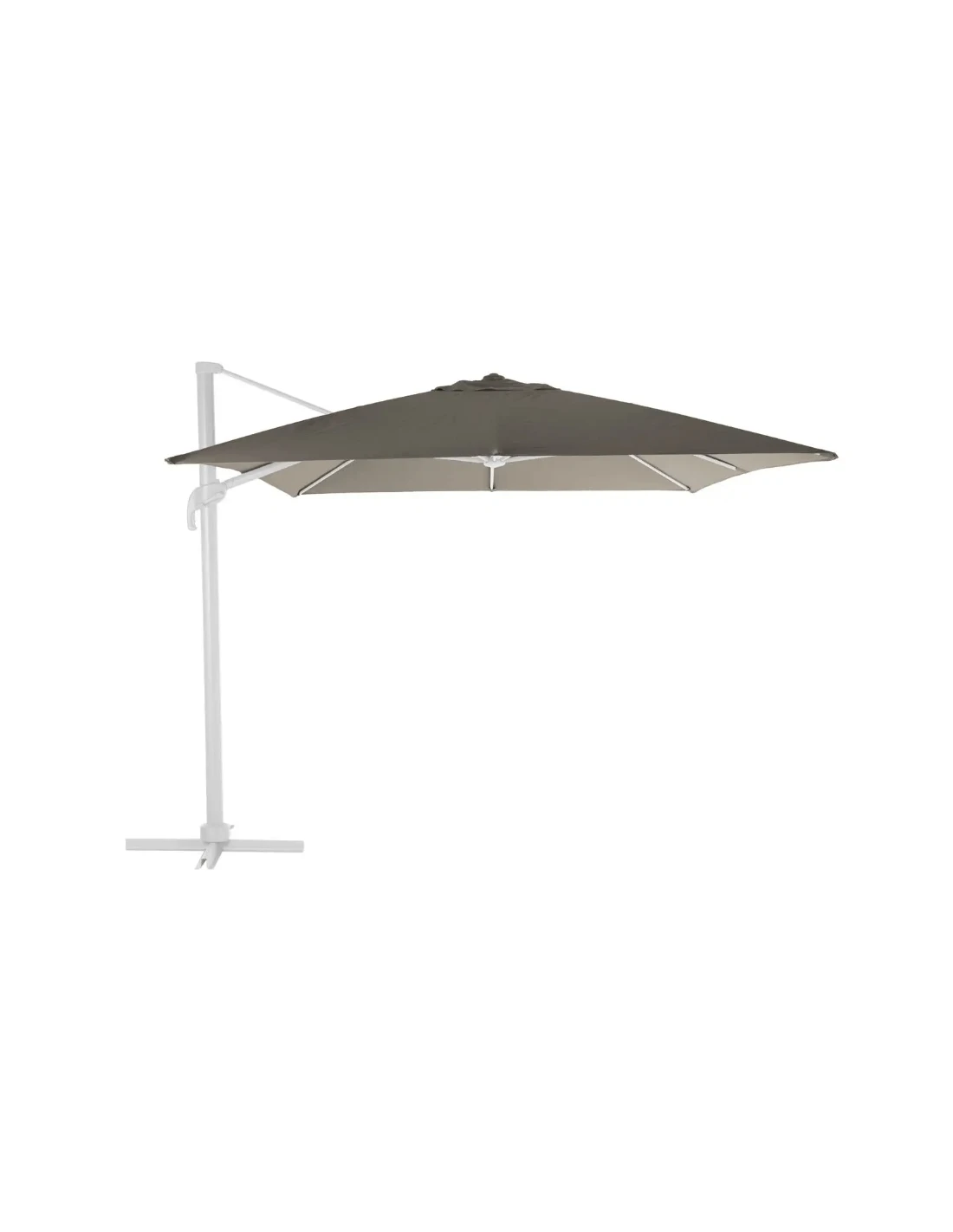 Parasol Déporté Eléa L.3 X P.4 M - Aluminium Et Toile Oléfine - Noisette