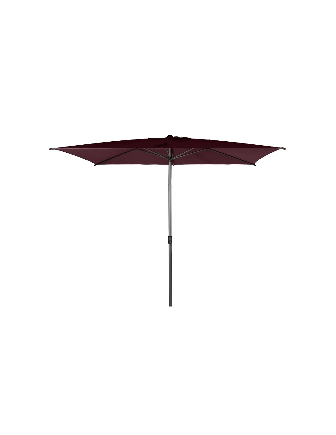 Parasol Droit Loompa Rectangulaire 2 X 3 M à Manivelle - Taupe