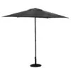 Parasol Droit Rond Soya Ø2.7m - Acier Et Polyester - Ardoise