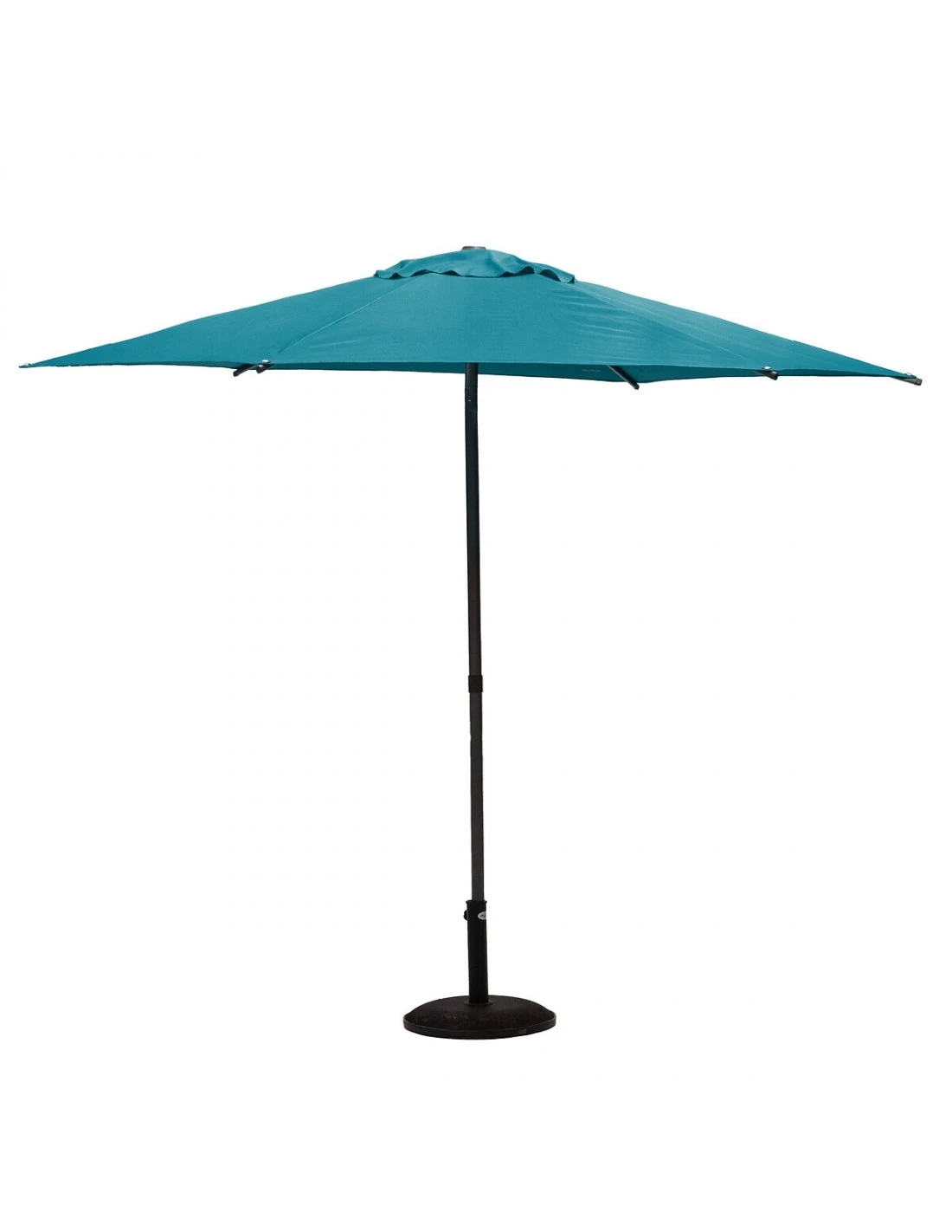 Parasol Droit Rond Soya Ø2.7m - Acier Et Polyester - Bleu Canard – Image 3