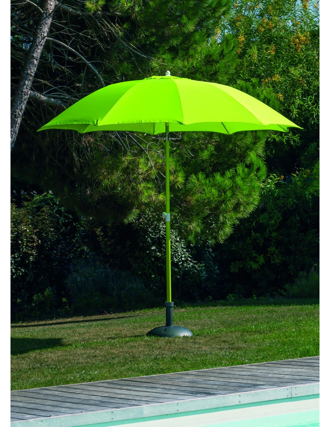 Parasol Rond 270/ 10 Baleines Fibre De Verre Coloris Au Choix - Lemon – Image 2