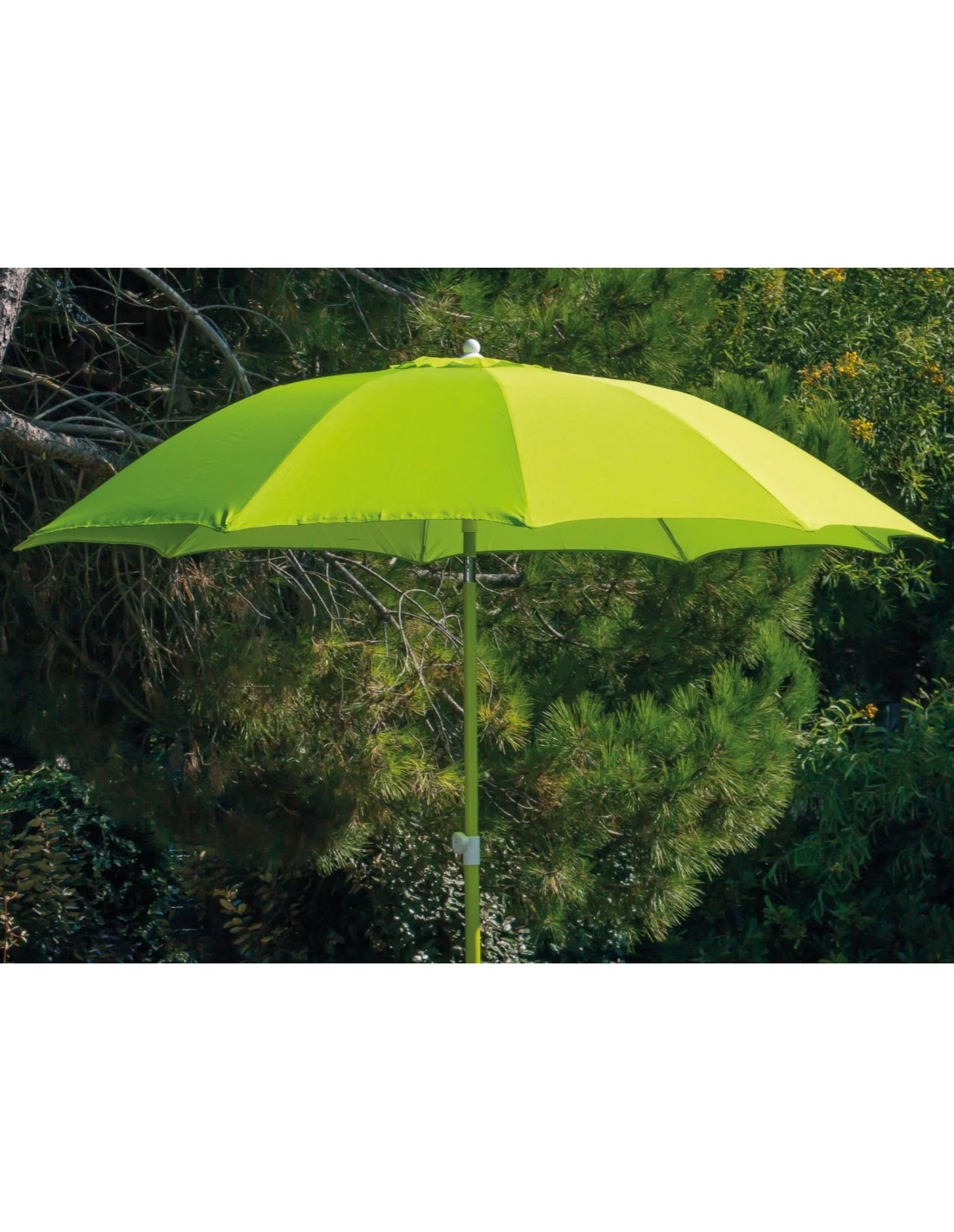 Parasol Rond 270/ 10 Baleines Fibre De Verre Coloris Au Choix - Lemon – Image 3