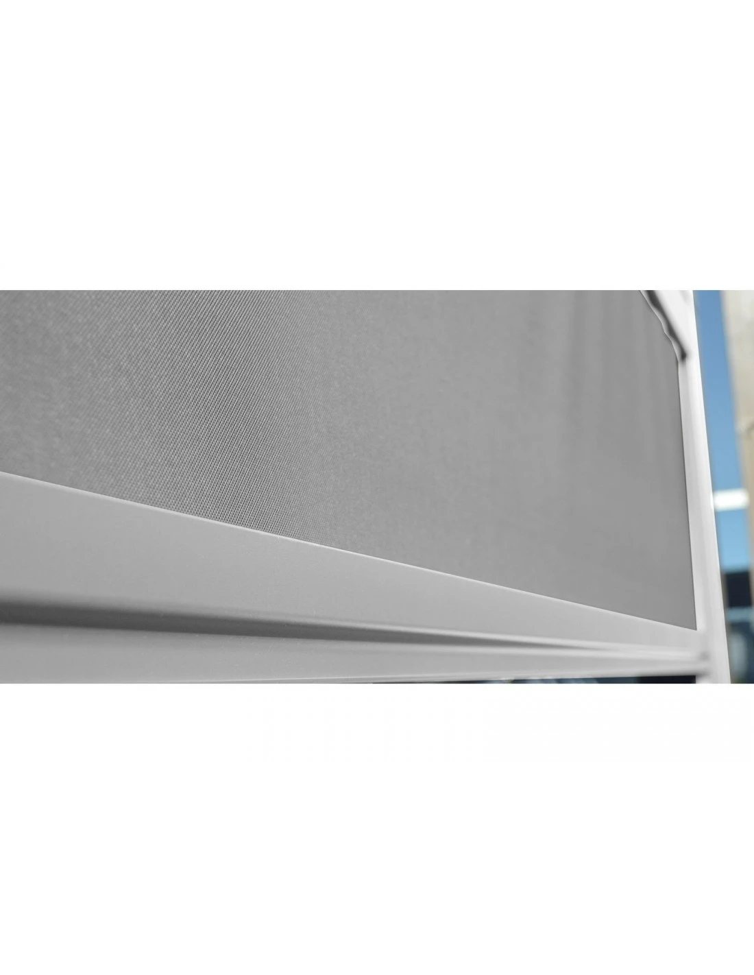 Rideau Store Pour Tonnelle Autoportée 3m Zéphir Eris Bioclim - Blanc / Perle – Image 2