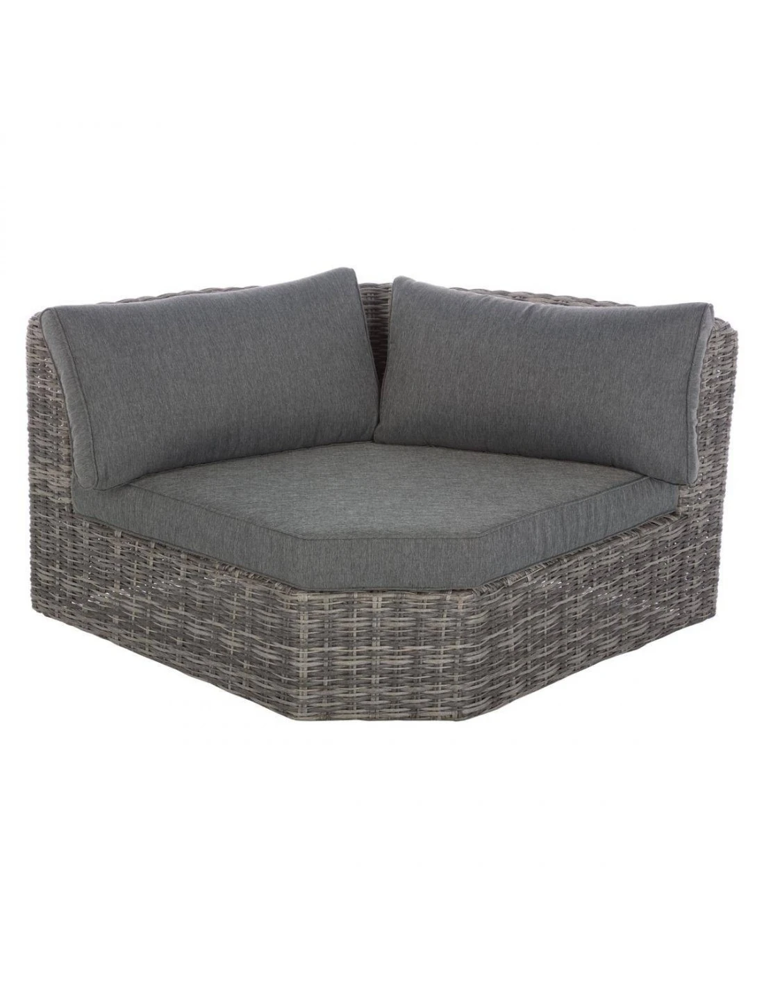 Salon D'angle 5 Places Mooréa - Aluminium Et Résine - Terre D'ombre – Image 3