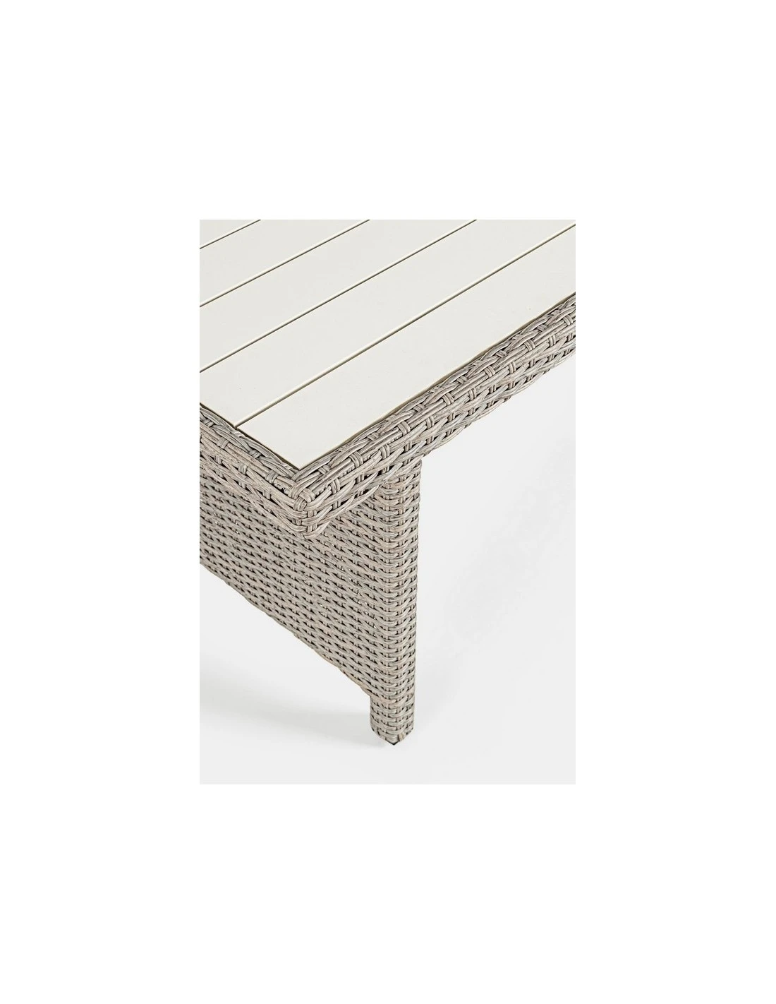 Salon De Jardin Ariel - 7 Places - Résine Synthétique Naturel – Image 11