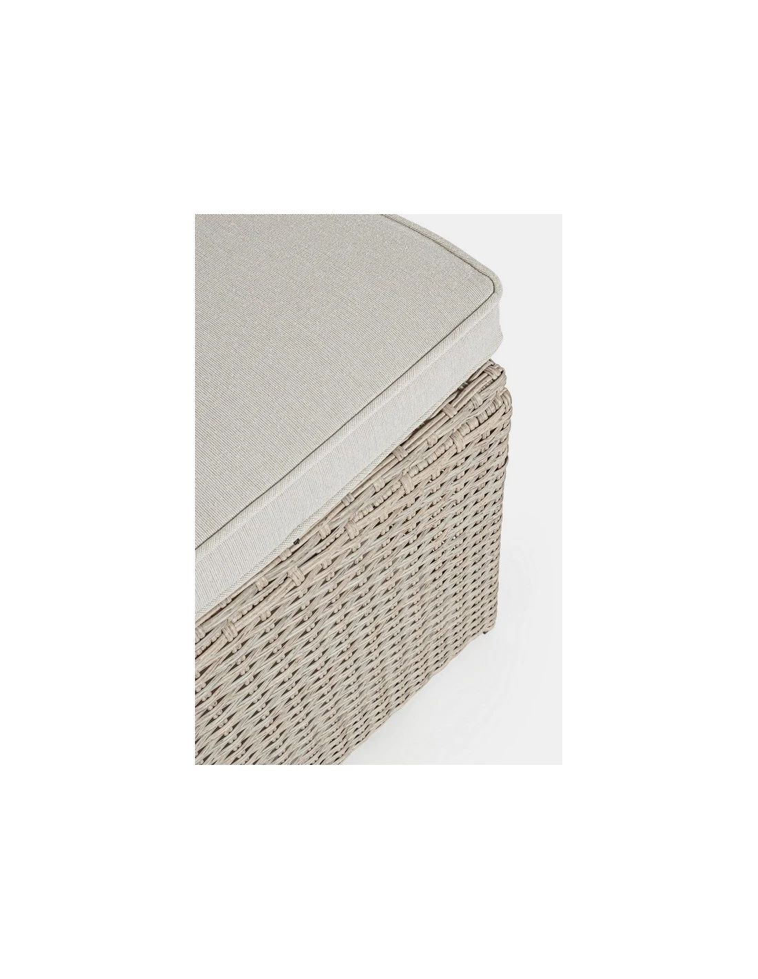 Salon De Jardin Ariel - 7 Places - Résine Synthétique Naturel – Image 9