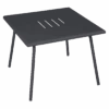 Table Basse De Jardin Monceau Métal Carrée 57 X 57 Cm - Carbone