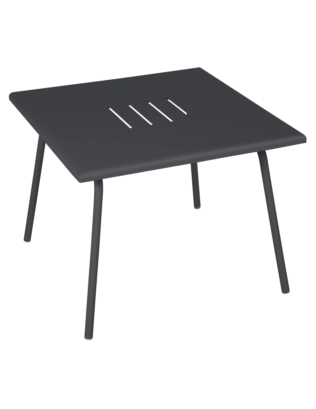 Table Basse De Jardin Monceau Métal Carrée 57 X 57 Cm - Carbone