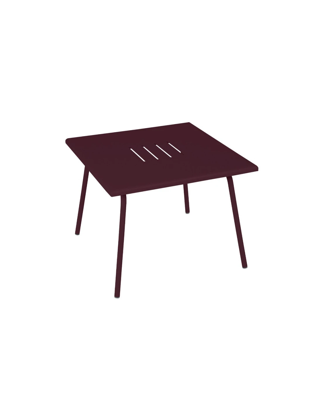 Table Basse De Jardin Monceau Métal Carrée 57 X 57 Cm - Cerise Noire