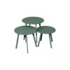 Table D'appoint MASSAI Ø50 Cm - Acier époxy - Vert