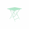 Table De Jardin Bistro 71x71 Cm - Métal Pliante Carrée - Vert Opaline