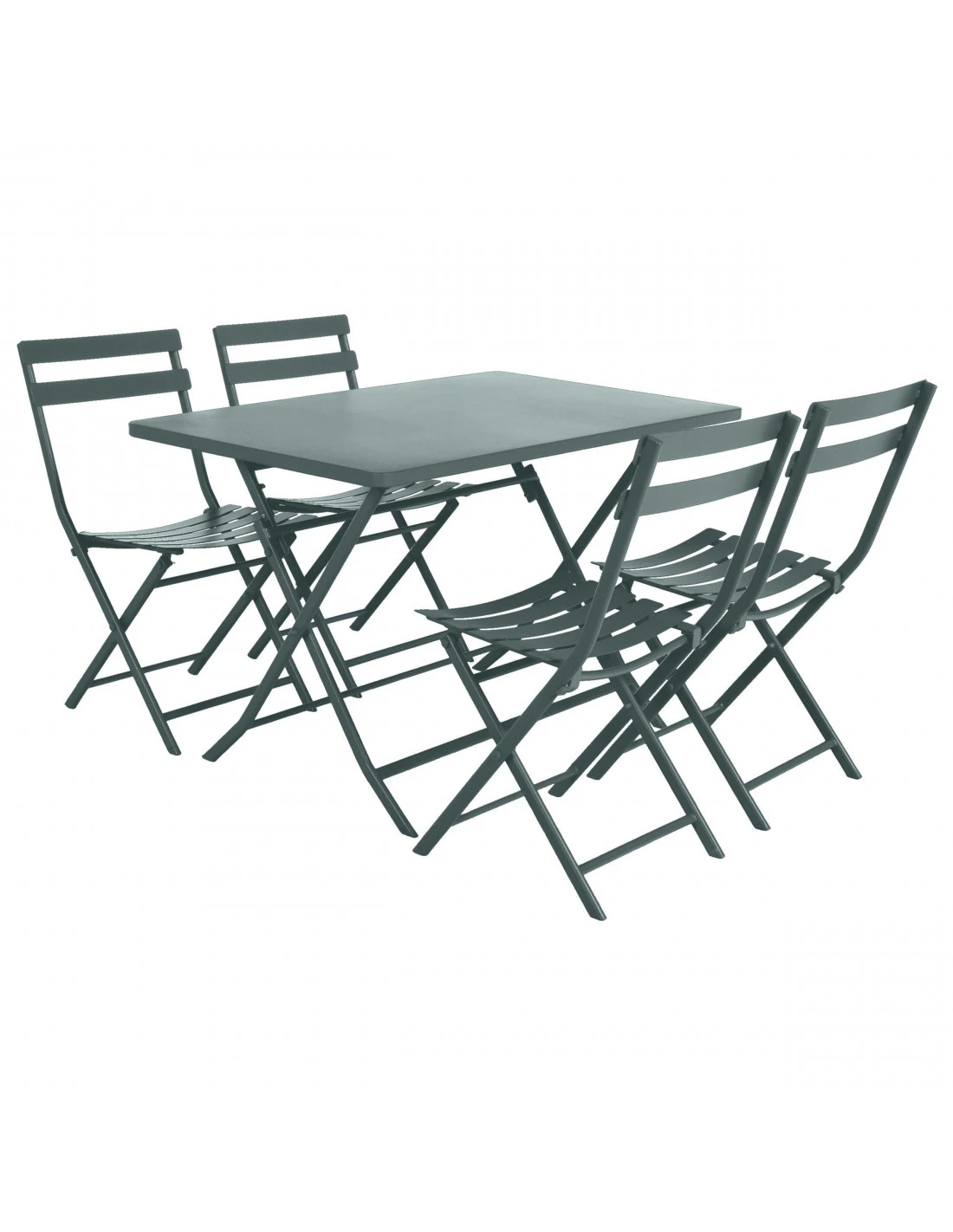 Table De Jardin Rectangle Greensboro Pliante 4 Places - Jade – Image 2