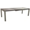 Table Extensible Anthracite 174 (214/254) X 90cm Plateau HPL - HPL SILVERSTAR GRIS METALLIQUE