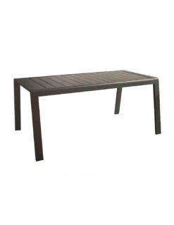 Table Mi-haute Le Marseille II - 160 X 68 Cm - Alu/Lattes - Graphite