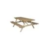 Table Pique-niques 200 X 150 X H80 Cm En Bois Massif Traité