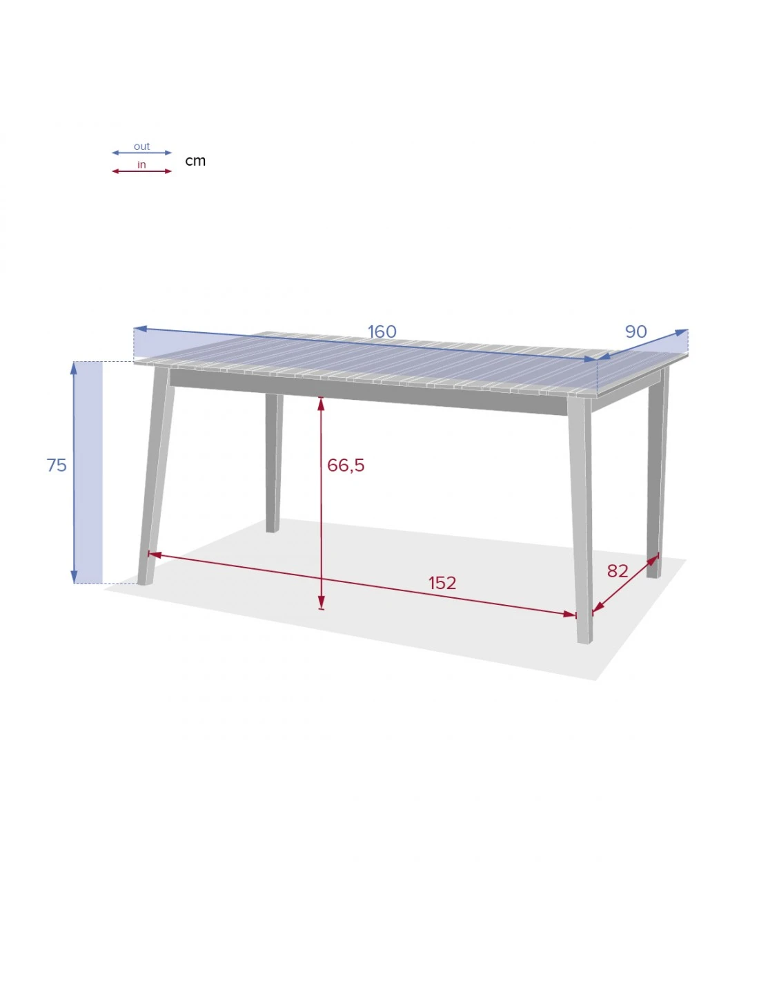 Table Rectangulaire TIWI En Bois D'Acacia – Image 8