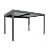 Tonnelle Bioclimatique Eris Manuel 4x4m En Aluminium Grey Blanc